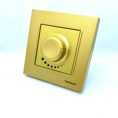 Netelsan Byobu Gold Dimmer Anahtarı (Çerçeve Dahil)