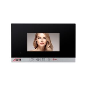 Audio - 140 Daire 4.3'' Kart + Boncuk Geçişli Görüntülü Takım (3003 Zil Paneli, 1181 Siyah Şubeli)