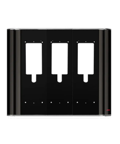 Audio 3'Lü Konsept Mavi Işıklı Dekoratif Siyah Çerçeve