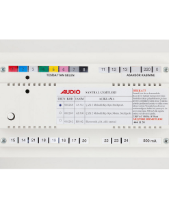 Audio - AS310 - Kapıcılı - Çift Zilli - Kapı Seçmeli - Konuşmalı Diafon Santrali