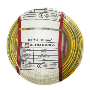 Altın - 10mm2 Nya Kablo - Sarı Yeşil (100 mt)