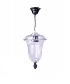 DPA 1009 - Askılı Tip 60'lık Siyah Polikarbon Bahçe Armatürü