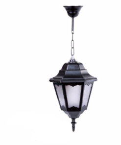 DPA 1015 - Askılı Tip 60'lık Siyah ABS Altıgen Bahçe Armatürü