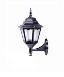 DPA 1020 - Duvar Tipi 45'lik Siyah ABS Altıgen Bahçe Armatürü