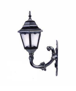 DPA 1021 - Duvar Tipi 60'lık Siyah ABS Altıgen Bahçe Armatürü