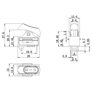 0-1-2, Oval Saç Kurutma Makinesi Anahtarı – (3 Bacaklı)