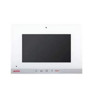 Audio 7 '' Mekanik Butonlu Bas Konuş Slim Görüntülü Diafon - Beyaz