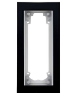 Audio Siyah Renk Akrilik Kasa Mavi Işıklı Sıva Altı Zil Paneli Altlık Çerçevesi