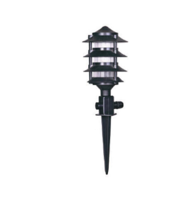 DPA 1285 - Kazıklı 50'lik Siyah ABS  Bahçe Armatürü