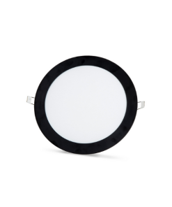 Marmaline - 12 Watt - Siyah Kasa - Sıva Altı Yuvarlak Slim Led Spot Panel - 3200k - Gün Işığı