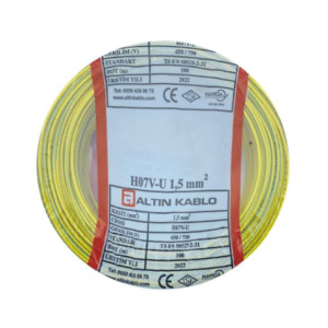 Altın - 1.5mm2 Nya Kablo - Sarı Yeşil (100 mt)