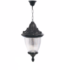 DPA 1572 - Askılı Tip 70'lik Prizmatik Camlı Alüminyum Döküm Siyah Bahçe Armatürü