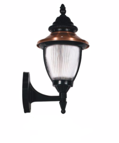 DPA 1583 - Duvar Tipi 50'lik Bakır Sıva Alüminyum Döküm Siyah Bahçe Armatürü