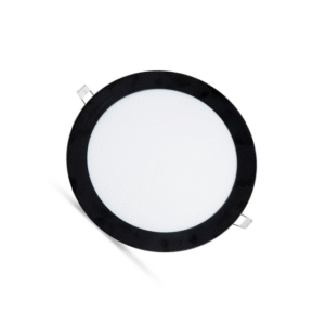 Marmaline - 15 Watt - Siyah Kasa - Sıva Altı Yuvarlak Slim Led Spot Panel - 6500k - Beyaz Işık