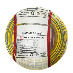 Altın - 16mm2 Nya Kablo - Sarı Yeşil (100 mt)