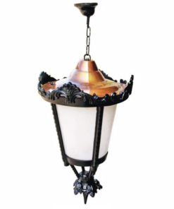 DPA 1723 - Askılı Tip 75'lik Küçük Taçlı Alüminyum Döküm Siyah Bahçe Armatürü