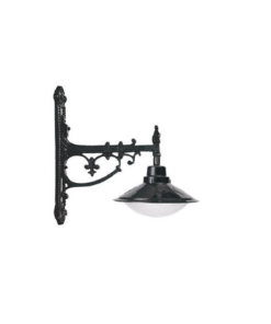 DPA 1768 - Duvar Tipi 55'lik Salyangoz Alüminyum Döküm Siyah Bahçe Armatürü