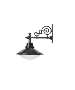 DPA 1769 - Duvar Tipi 50'lik Salyangoz Alüminyum Döküm Siyah Bahçe Armatürü