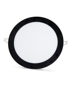 Marmaline - 18 Watt - Siyah Kasa - Sıva Altı Yuvarlak Slim Led Spot Panel - 3200k - Gün Işığı