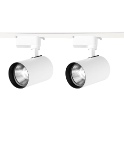 Universal  - 1 Metre Raylı, 60w 2 Adet Spotlu Ray Spot Seti - Beyaz Kasa - Ilık Beyaz - 4000K