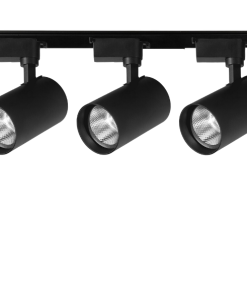 Universal  - 1 Metre Raylı, 90w 3 Adet Spotlu Ray Spot Seti - Siyah Kasa - Gün Işığı - 3200K