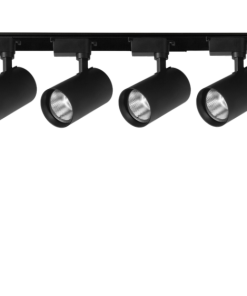Universal  - 2 Metre Raylı, 120w 4 Adet Spotlu Ray Spot Seti - Siyah Kasa - Beyaz Işık - 6500K