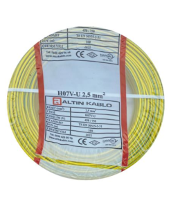 Altın - 2.5mm2 Nya Kablo - Sarı Yeşil (100 mt)