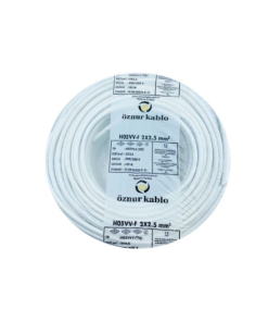 Öznur - 2x2.5mm2 TTR - Çok Telli Kablo - (100 Metre) - Beyaz