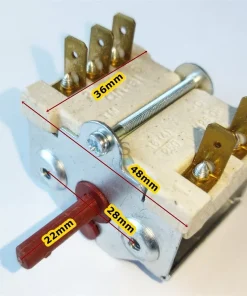 Çevirmeli Porselen Anahtar 3+2