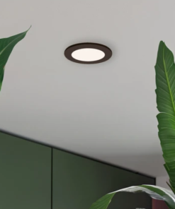 Marmaline - 18 Watt - Siyah Kasa - Sıva Altı Yuvarlak Slim Led Spot Panel - 3200k - Gün Işığı