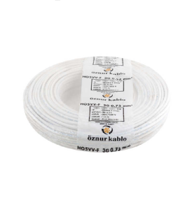 Öznur - 3x0.75mm2 TTR - Çok Telli Kablo - (100 Metre) - Beyaz