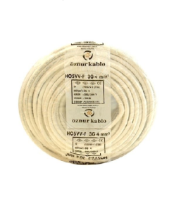 Öznur - 3x4mm2 TTR - Çok Telli Kablo - (100 Metre) - Beyaz