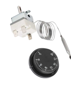 Tecasa - 50-200°C - 2 Çıkışlı 1mt Problu Gazlı 1. Sınıf Termostat