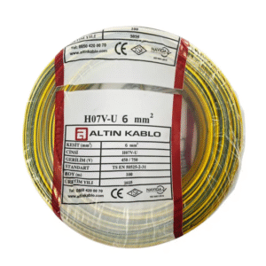Altın - 6mm2 Nya Kablo - Sarı Yeşil (100 mt)