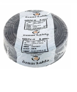 Öznur - 6mm2 Nya Kablo - Siyah (1 mt)