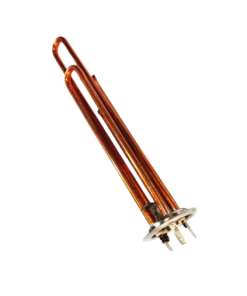Marmaline - 2000w - 6.3*31.5cm - 8.5Ø - Yuvarlak Flanşlı Bakır Termosifon Isıtıcı Rezistansı - 220v