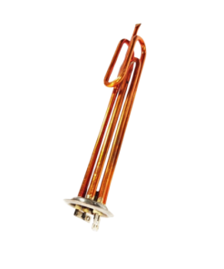 Marmaline - 2000w - 6.5*27cm - 8.5Ø - Yuvarlak Flanşlı Bakır Termosifon Isıtıcı Rezistansı - 220v