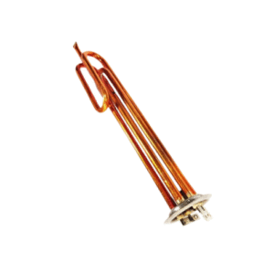 Marmaline - 2000w - 6.5*27cm - 8.5Ø - Yuvarlak Flanşlı Bakır Termosifon Isıtıcı Rezistansı - 220v