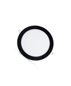 Marmaline - 9 Watt - Siyah Kasa - Sıva Altı Yuvarlak Slim Led Spot Panel - 3200k - Gün Işığı