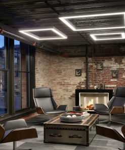 Marmaline - 150cm*150cm - 200w - 50mm*80mm Sıva Üstü Kare Linear Armatür - Özel Kasa Rengi - 3200k Gün Işığı