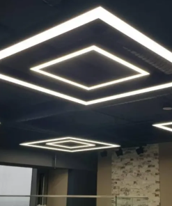 Marmaline - 150cm*150cm - 200w - 50mm*80mm Sıva Üstü Kare Linear Armatür - Özel Kasa Rengi - 3200k Gün Işığı