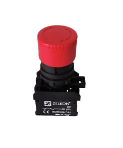 Mutlusan - 30mm Mantar Kafa Acil Stop Butonu - N/C Kontak