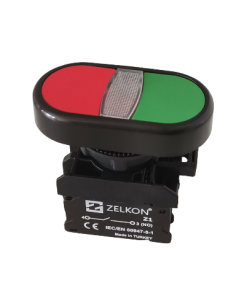 Mutlusan - 22mm Plastik Yaylı İkiz Buton - N/C + N/O Kontak