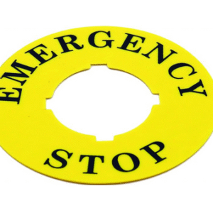 Mutlusan - 60mm Leksan Baskılı Acil Stop Yapışkanlı Etiket