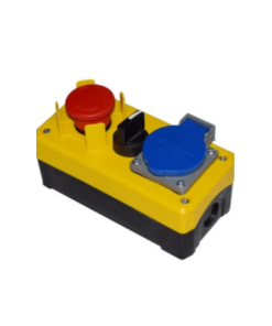 Zelkon - Priz + Mandal Buton + Acil Stop Butonlu Kontrol Kumanda Kutusu