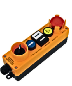 Zelkon - Ortak Buton + Alarm Butonu + Yukarı/Aşağı Ok Butonu + Acil Stop Butonu + Mandal Butonlu Kontrol Kumanda Kutusu