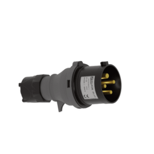 Zelkon - Siyah Cee Norm 4*32 Amper Ses Ve Işık Sistemi Düz Fişi