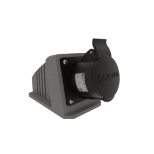 Zelkon - Siyah Cee Norm 4*32 Amper Ses Ve Işık Sistemi Duvar Prizi