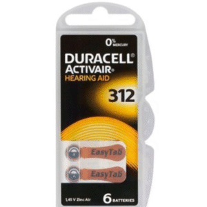 Duracell - ZA 312 Kulak İşitme Cihazı Pili - 6'lı Paket