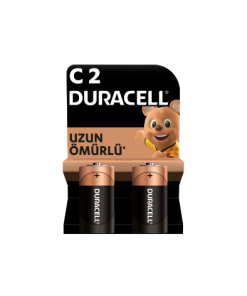 Duracell - C Tipi Orta Boy Alkalin Pil - 2'li Paket